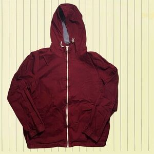 Craft + Flow Men's Jacket Size M Casual Full Zip Soft Canvas Hooded Unlined